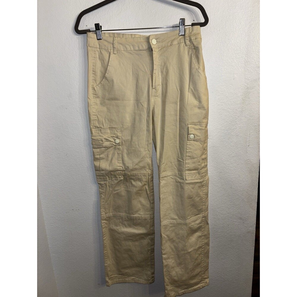 Tan Y2K Cargo Pants Size L